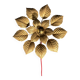 Applique baladeuse florale Masca dorée — Italie, années 70