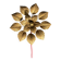 Applique baladeuse florale Masca dorée — Italie, années 70
