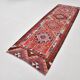 Tapis coureur vintage bordeaux Kilim 3x10 95x302 cm
