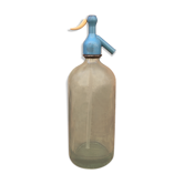 Siphon en verre bleu