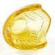 Art Deco jardiniere, lemon crystal, designed by R. Hlousek, Moser, Czechoslovakia, 1930s