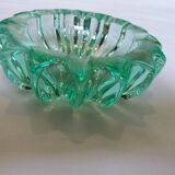 Cendrier en cristal vert Pierre D’avesn, Art déco