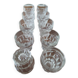 Vintage faceted glasses