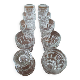 Vintage faceted glasses