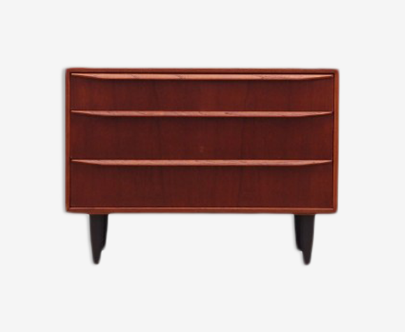 Commode en teck, design danois, années 1970, fabriqué au Danemark