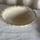 Oval jardinière in earthenware on legs with Japonese motif, birds, leaves.
