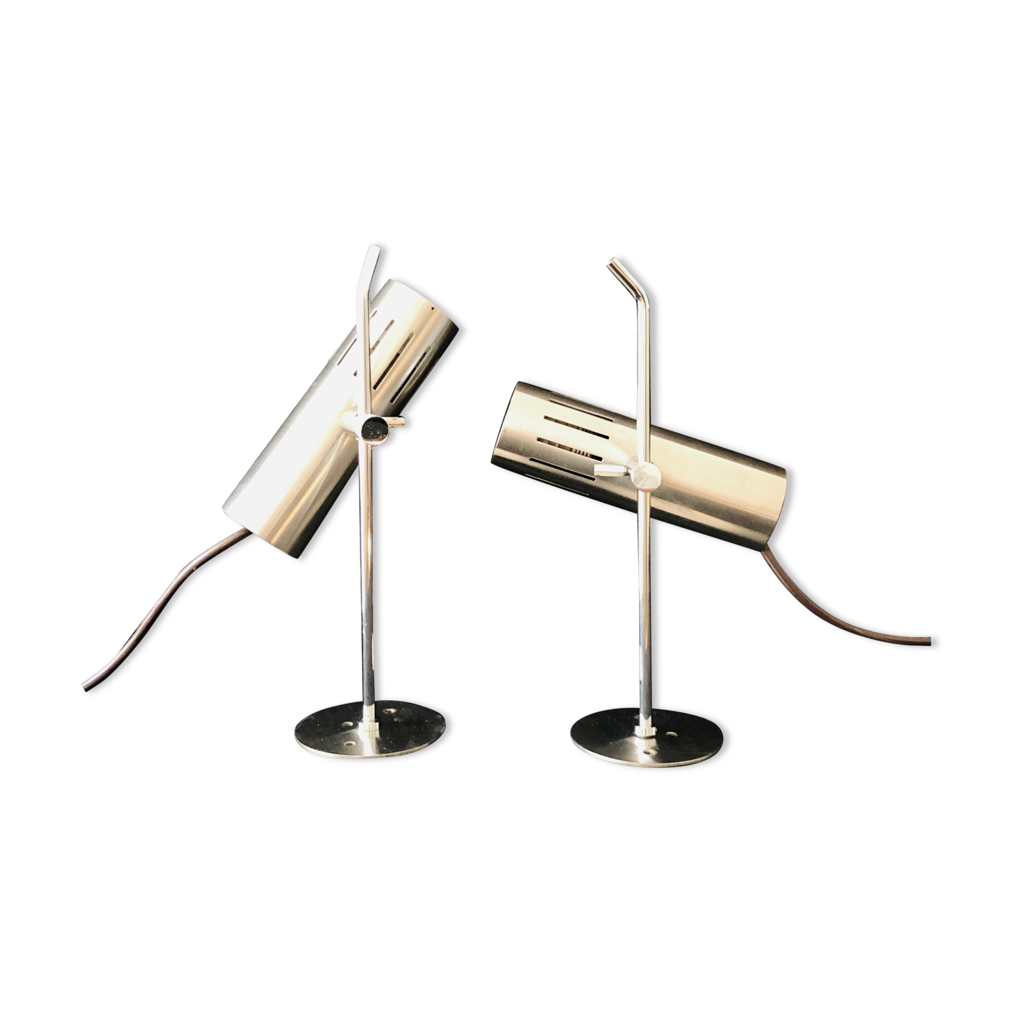 Pair of adjustable wall lamps model A5 by Alain Richard for Pierre Disderot, France 60s