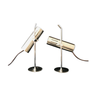 Pair of adjustable wall lamps model A5 by Alain Richard for Pierre Disderot, France 60s