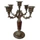 Elegante Candelabro Vintage a 5 Fiamme – Firmato AGAD in Stile Barocco '70