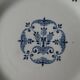 Set of 6 plates Gien iron earth, model Florence