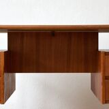 Danish teak desk by Gunnar Nielsen for Tibergaard, 1960s