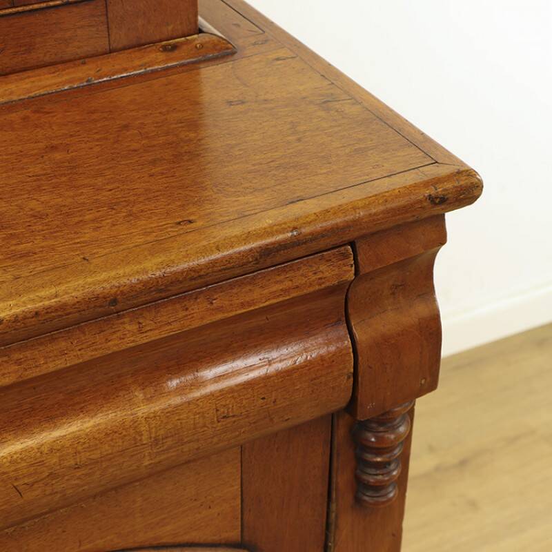 Bibliothèque ancienne anglaise en acajou