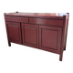 Red lacquered enfilade 1970 160cm