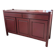 Red lacquered enfilade 1970 160cm