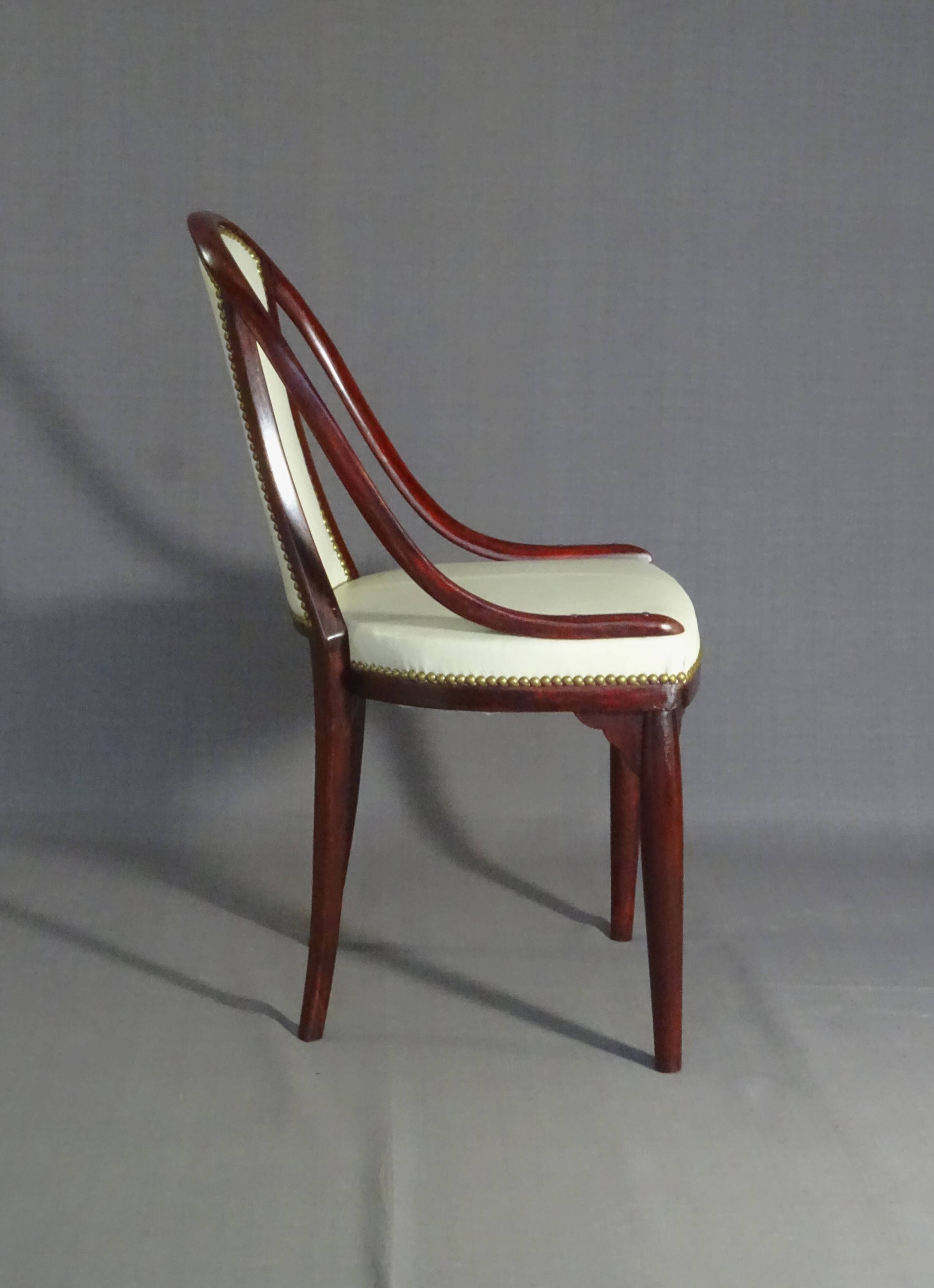 Pair of chairs by otto prutscher for thonet no. a845. circa 1930.