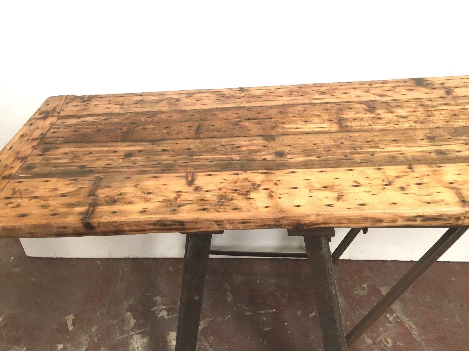 Old industrial workbench