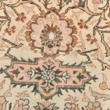 Vintage Cream & Brown Classic Pattern Persian Rug, 193x286Cm
