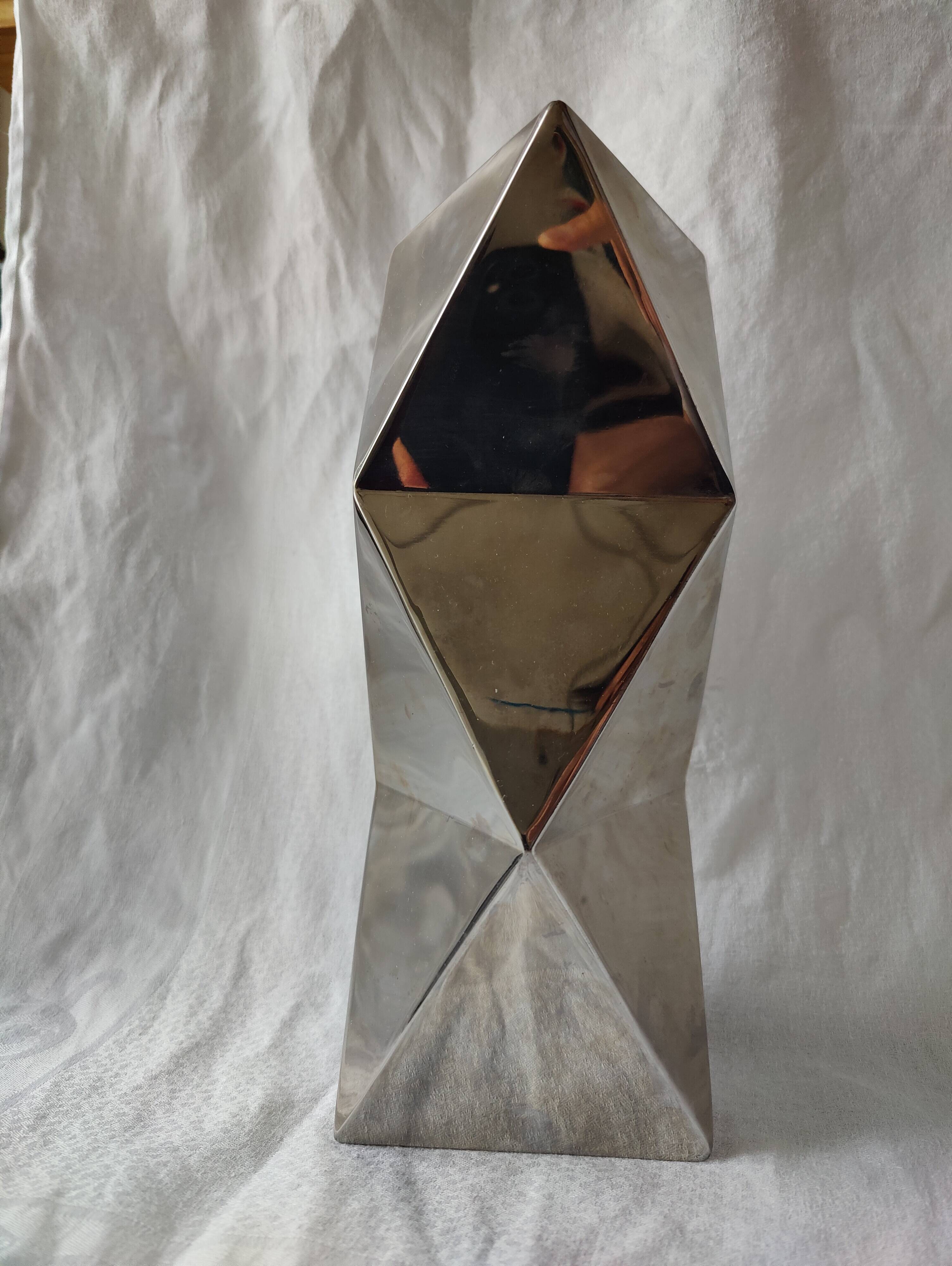 Conran shop shiny steel vase