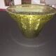 Large blown biot glass salad bowl