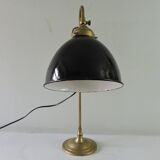 Vintage lamp enamelled globe 50s