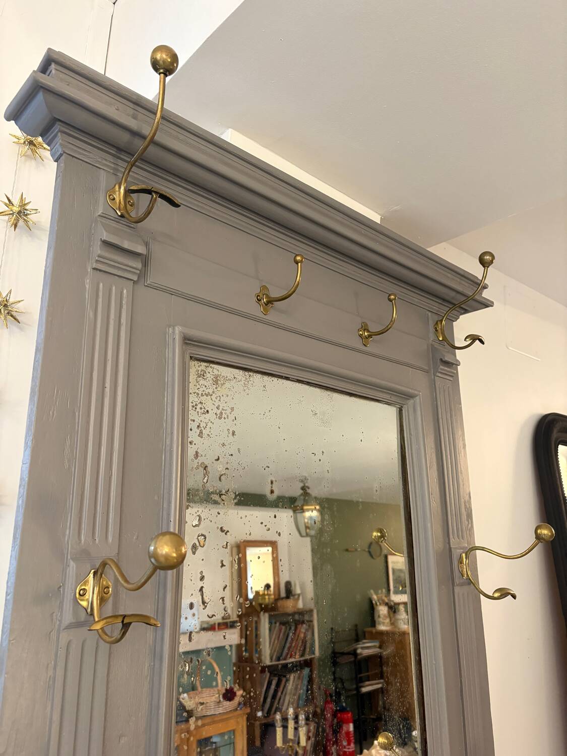 Louis XVI style cloud gray wardrobe