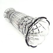 Vase postmoderne, cristal, Belgique, années 1960