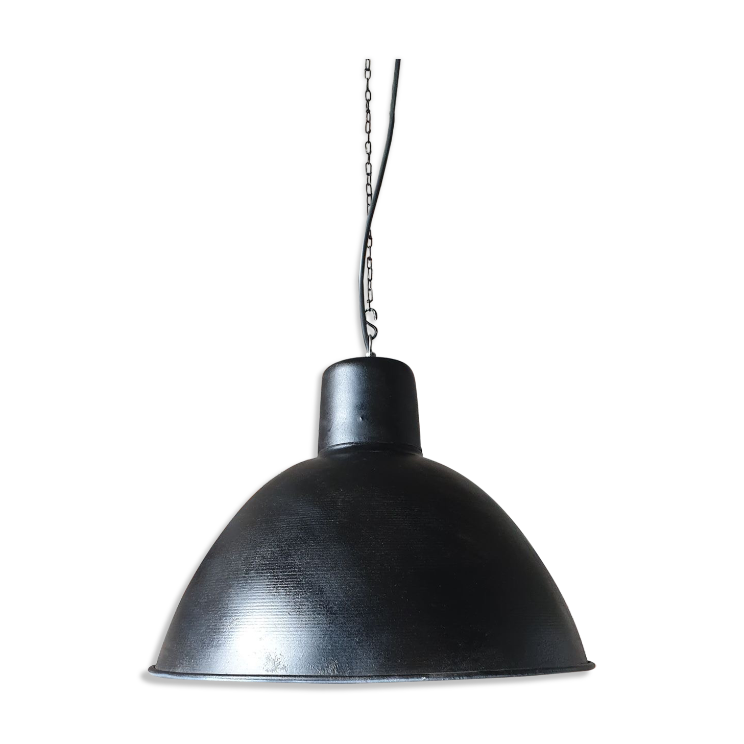 Vintage industrial german model EHS2/C loft pendant lamp, 1950