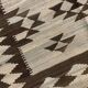 Grand tapis Kilim en laine neutre, tissé à plat géométrique tribal fait main 294 x 259 cm