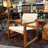 Vintage armchair by Karin Mobring from the 70s, new fabric and straps