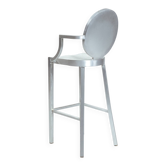 Tabouret de bar à un bras en aluminium Philipe Starck Kong, années 1980