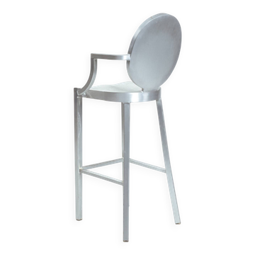 Philipe Starck Kong one arm aluminium barstool,1980s