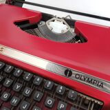 Typewriter Olympia Dactylette S Grenat