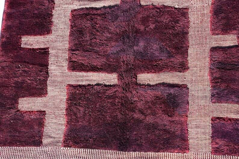 Berber carpet with special color