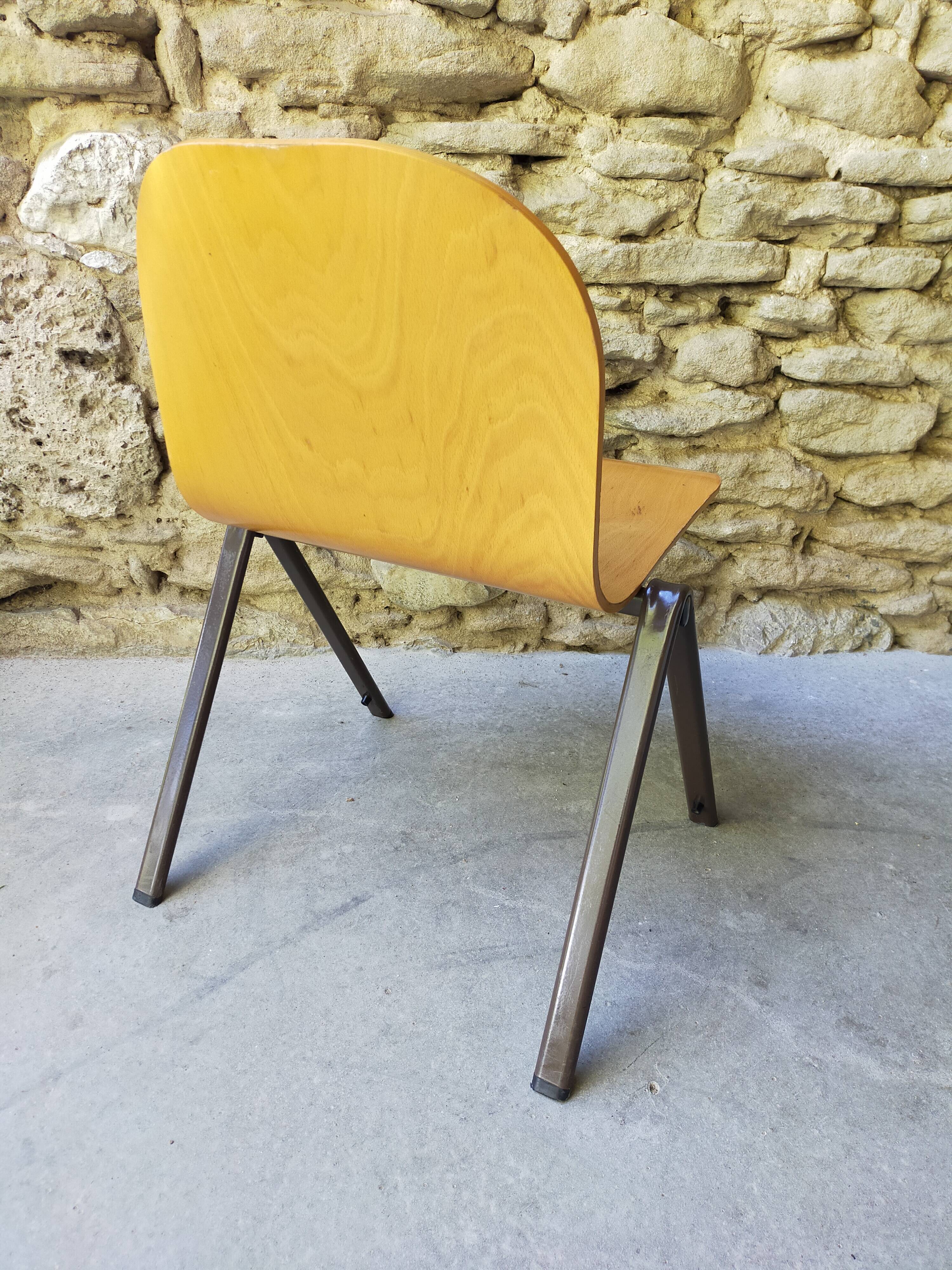 Set of 4 galvanita chairs