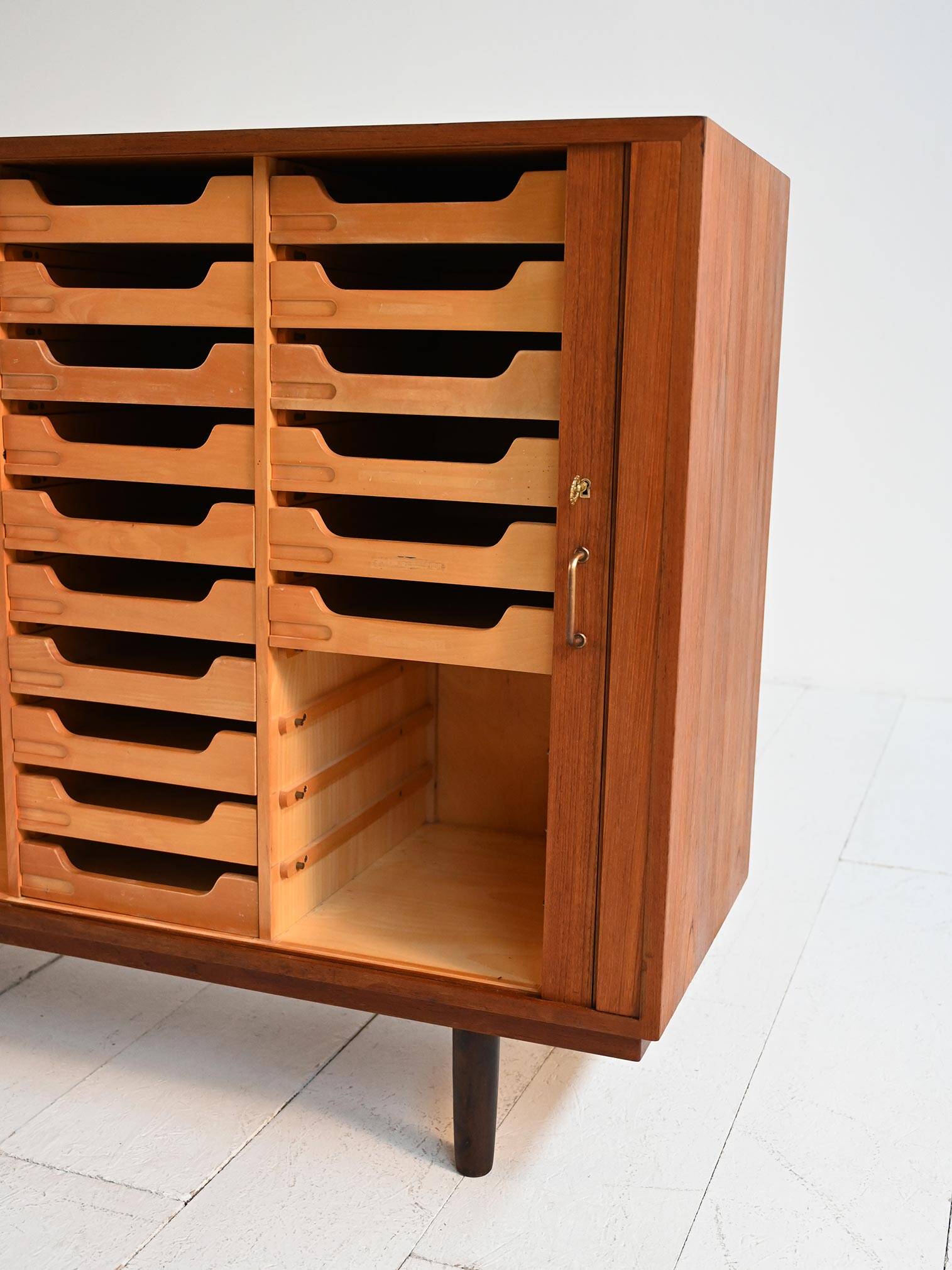 Scandinavian teak highboard 1950s