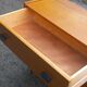 Vintage chest of drawers in gilded oak from the 50s 3 drawers feet bobbin