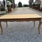 Chestnut farm table with 1 extension