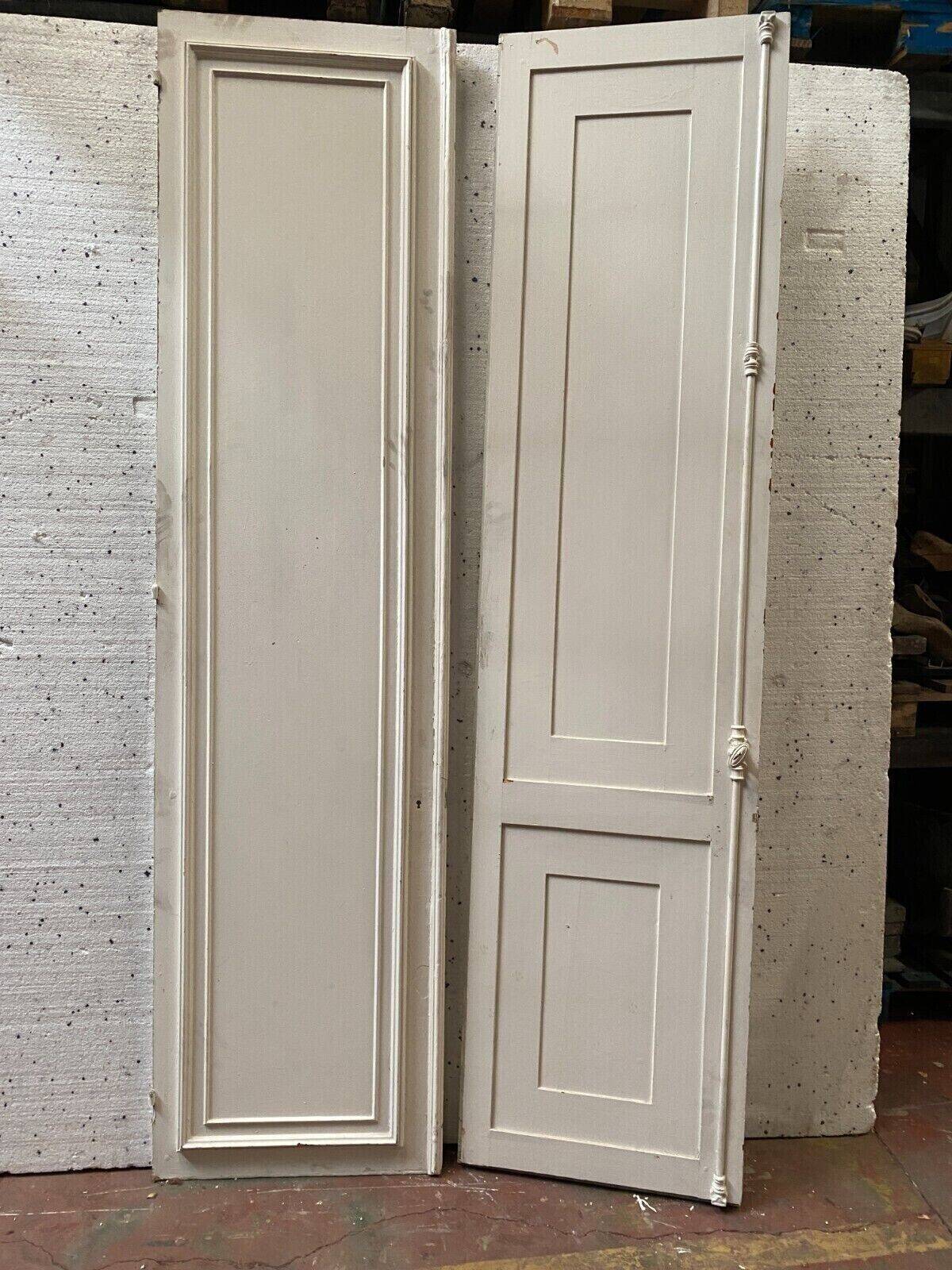 Front of cupboard with double molded doors 20th century Passage doors