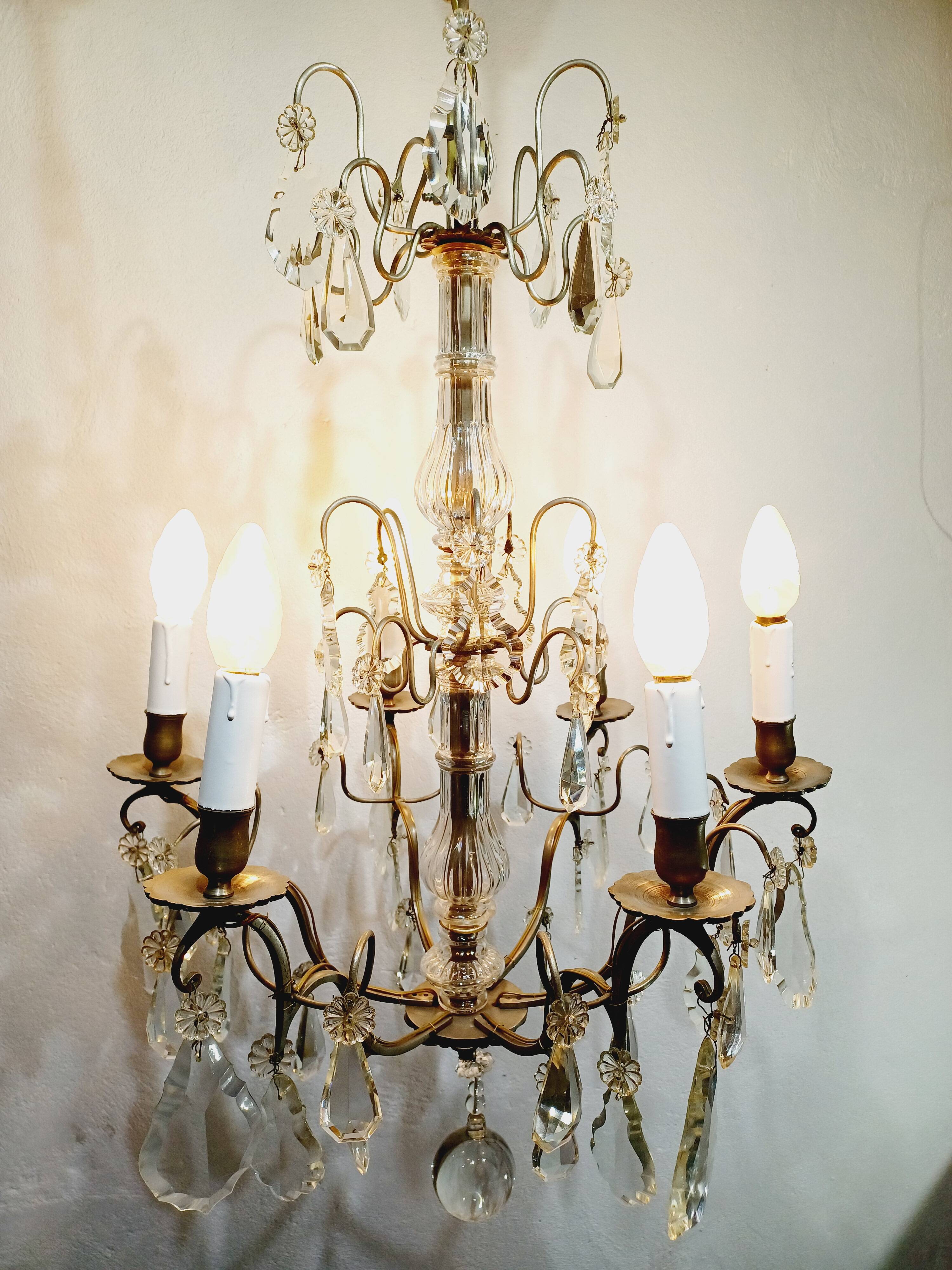 6 Light Crystal Chandelier
