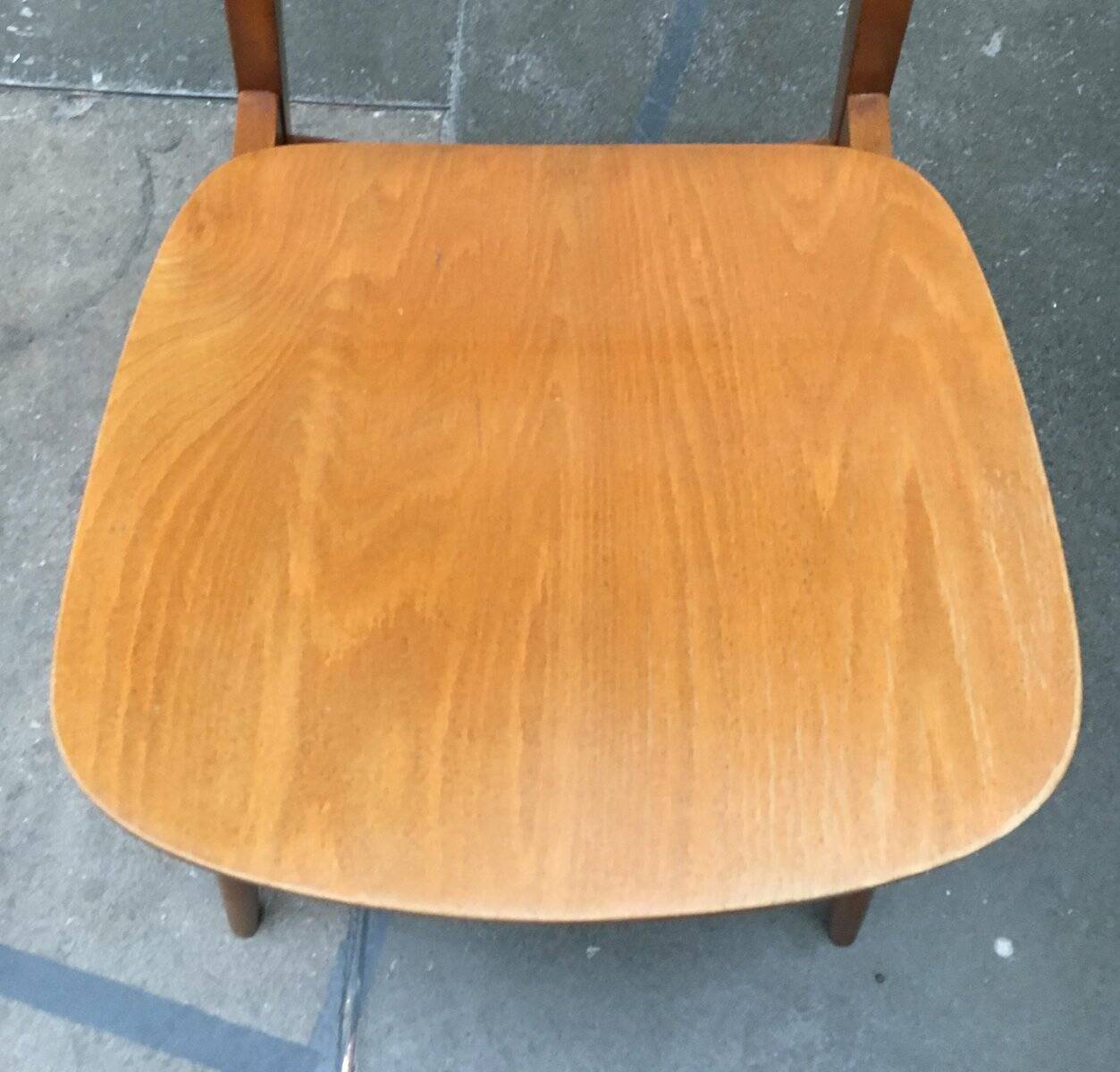 Mid-century plywood accent chair