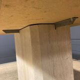 Vintage Italian travertine dining table