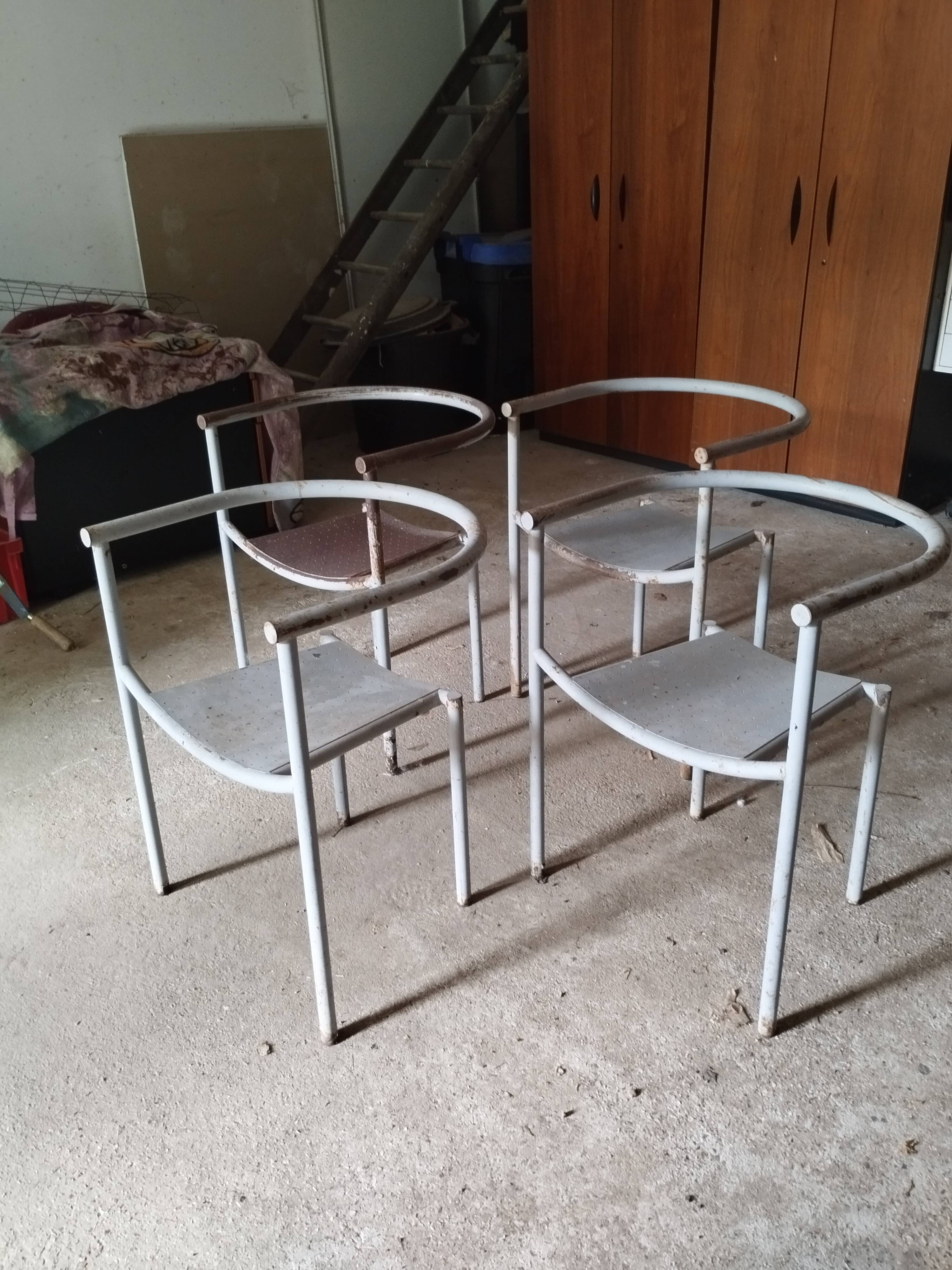 4 Von Vogelsang chairs by Philippe Starck