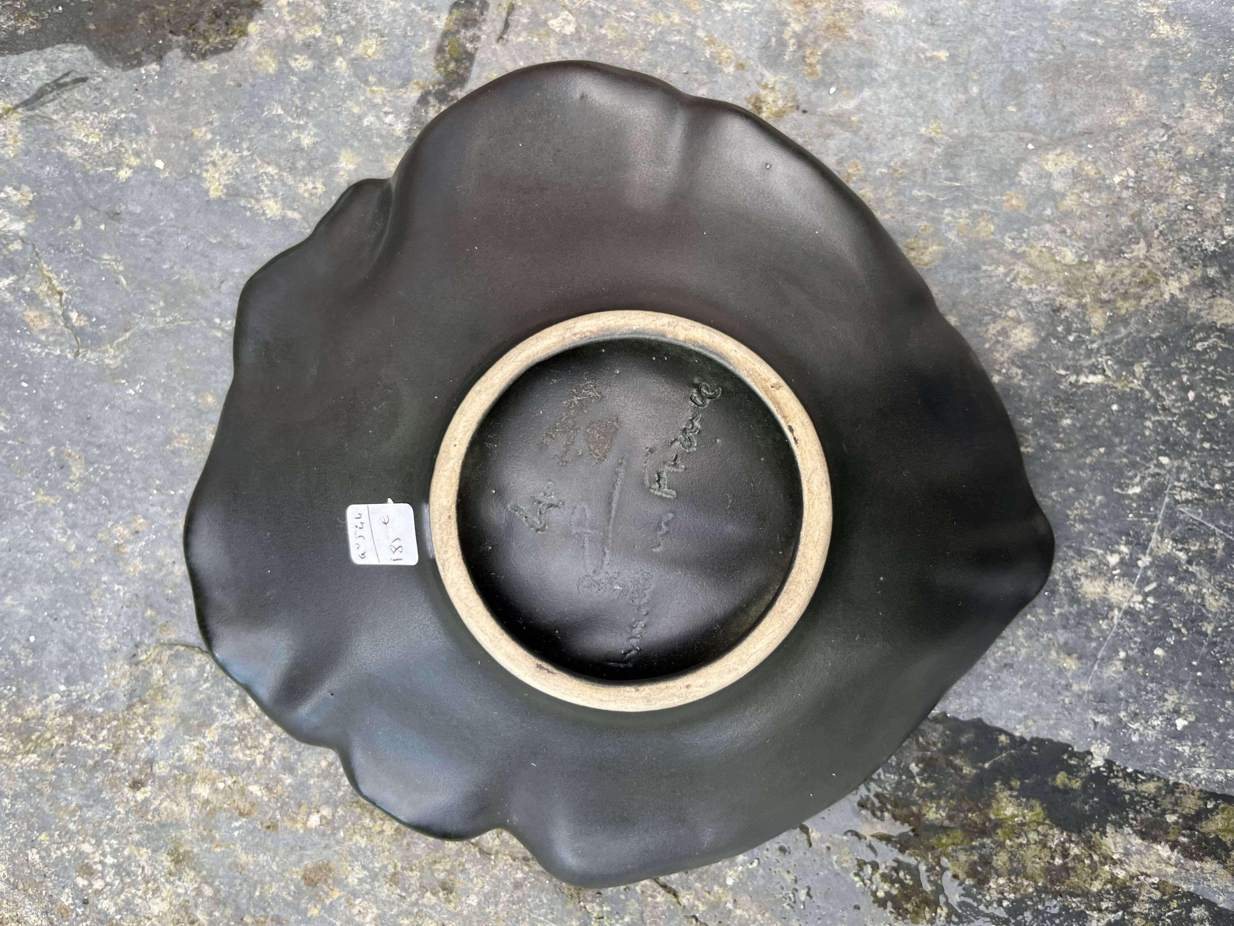 Turquoise pearl cup by Pol Chambost (1906-1983)