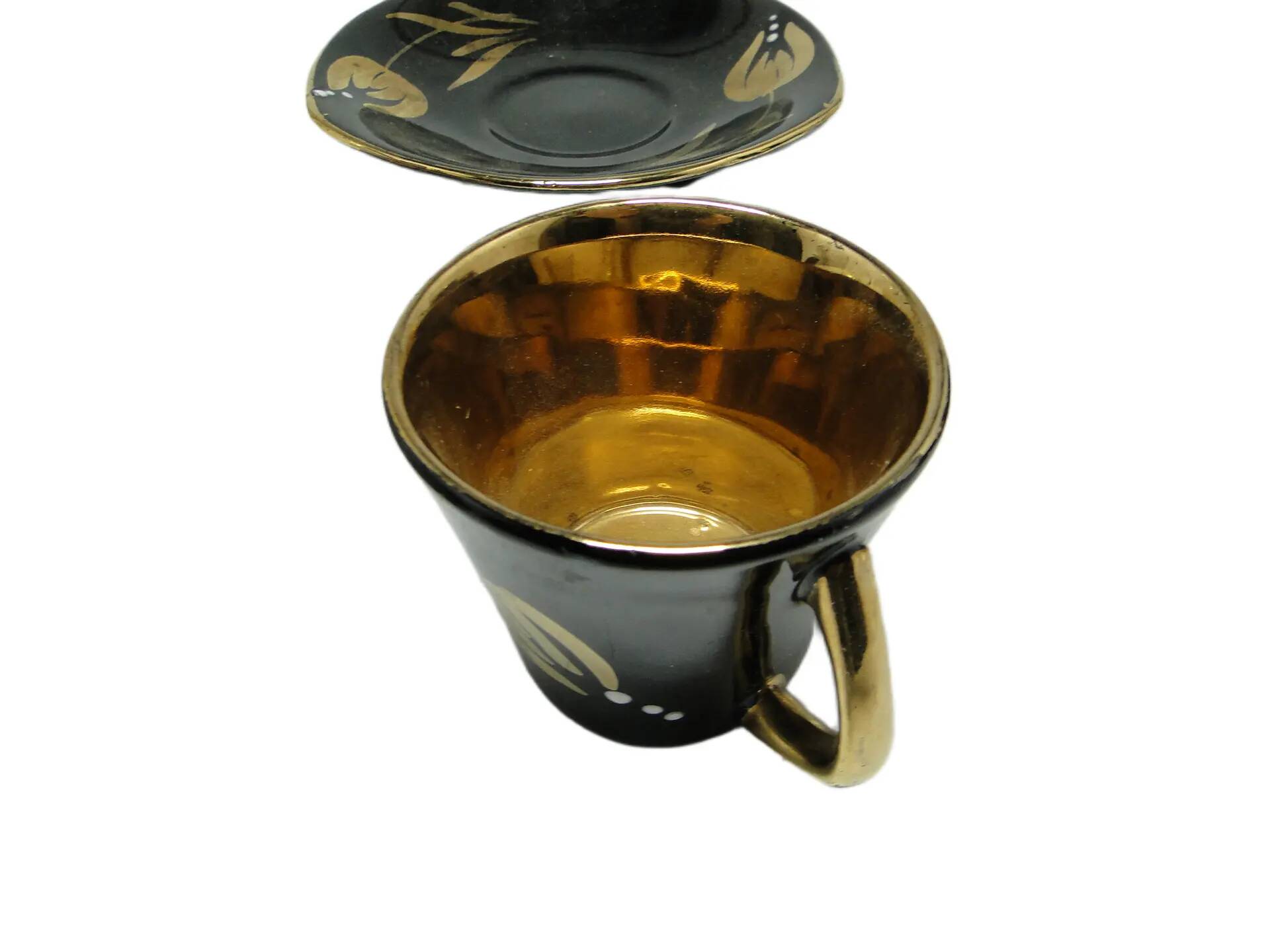 Cup and saucer set, Chic & Glam, porcelain, Chodzież, Poland, 1970s