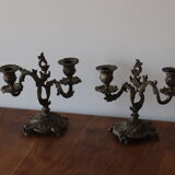 Paire de chandeliers anciens