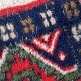 Tapis vintage du Moyen-Orient Hamadan fait main en laine – 40 x 58 cm 1970s