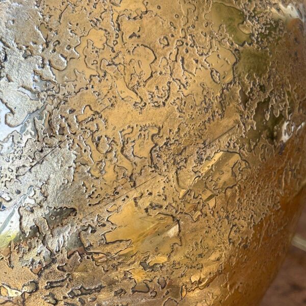 Lampe Murano Venise 1960 inclusion dorée signature à la flèche