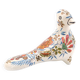 Multicolored ceramic folk bird from Mexico, 1970s