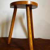 Elm tripod stool