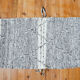 Berber carpet Zanafi - 100% black and white wool - 115 cm x 60 cm